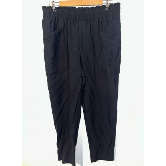 297  New Day Black Tapered Ankle Pants Women’s Pull-On High Waist Rayon Blend - Picture 6 of 6